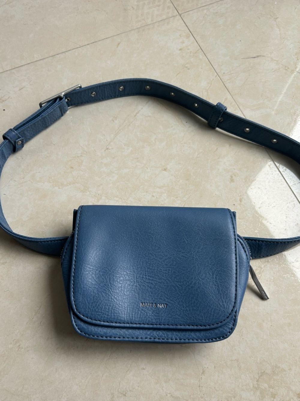 Matt and Nat PARK VEGAN WAIST BAG - DWELL. Blue. Great condition!